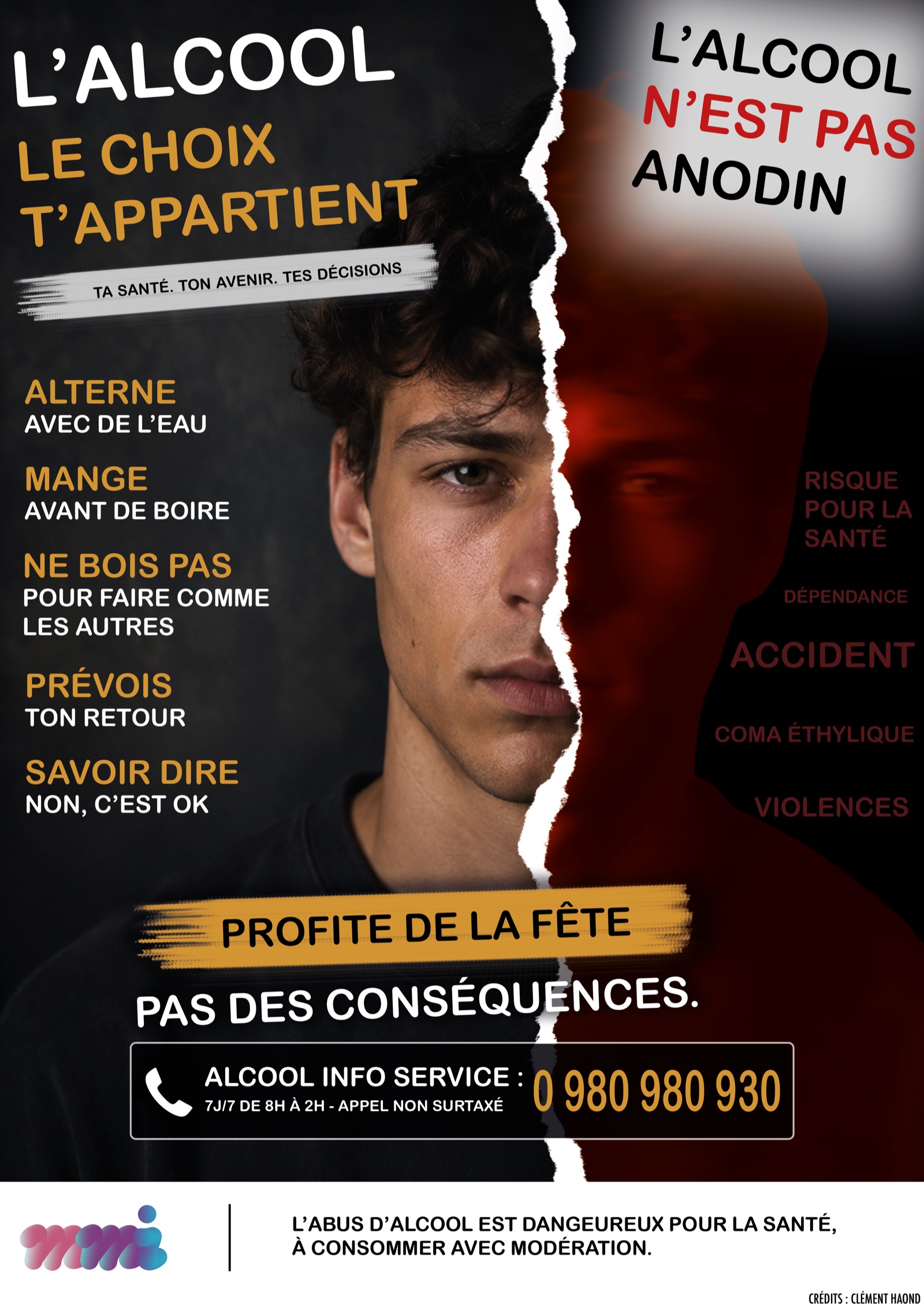 Affiche de prévention contre l'alcool