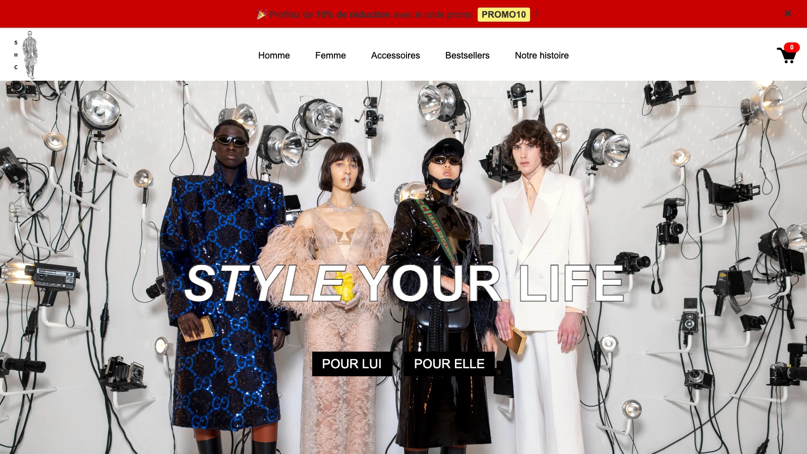 Aperçu du site Sélection Haute Couture